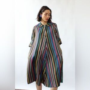 Vintage Morsam Rainbow Stripe Robe/Jacket